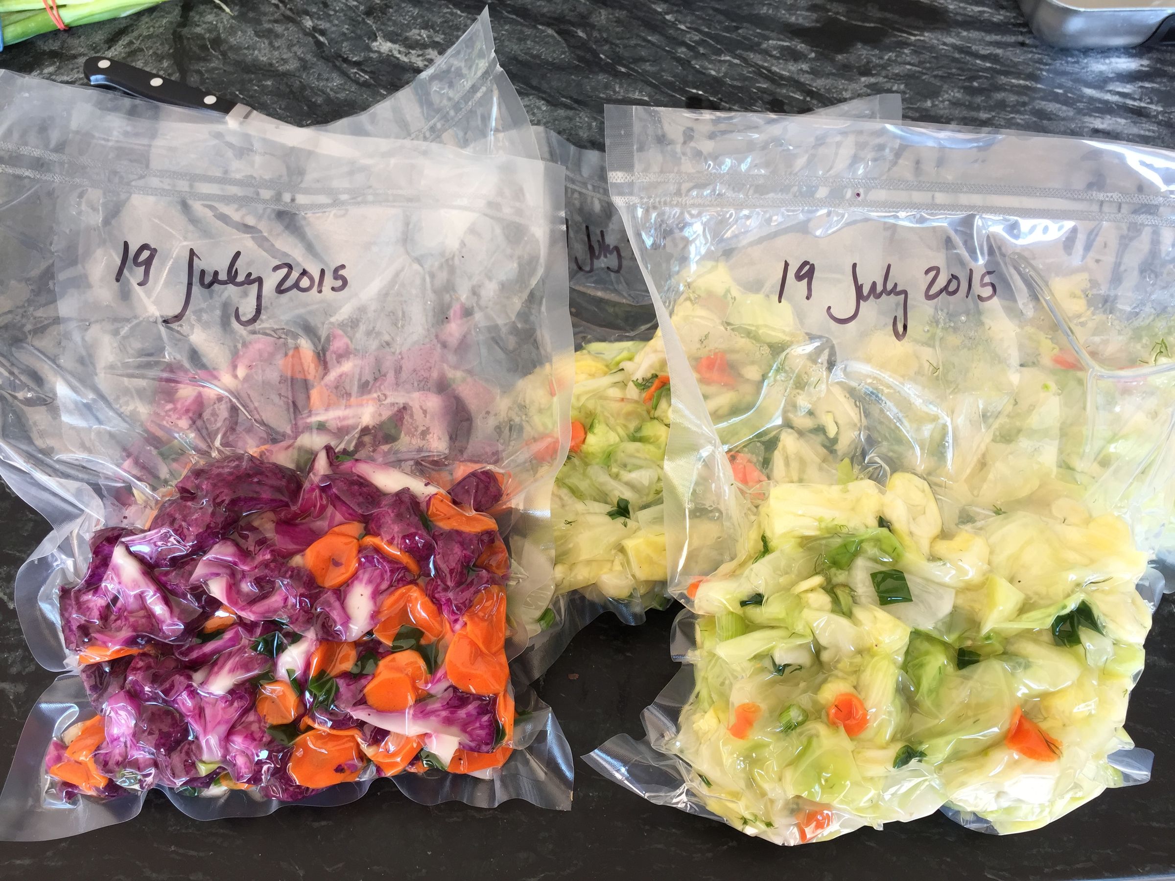 Easy Homemade Sauerkraut and Kimchi Recipe in a Bag! 9 Steps (with