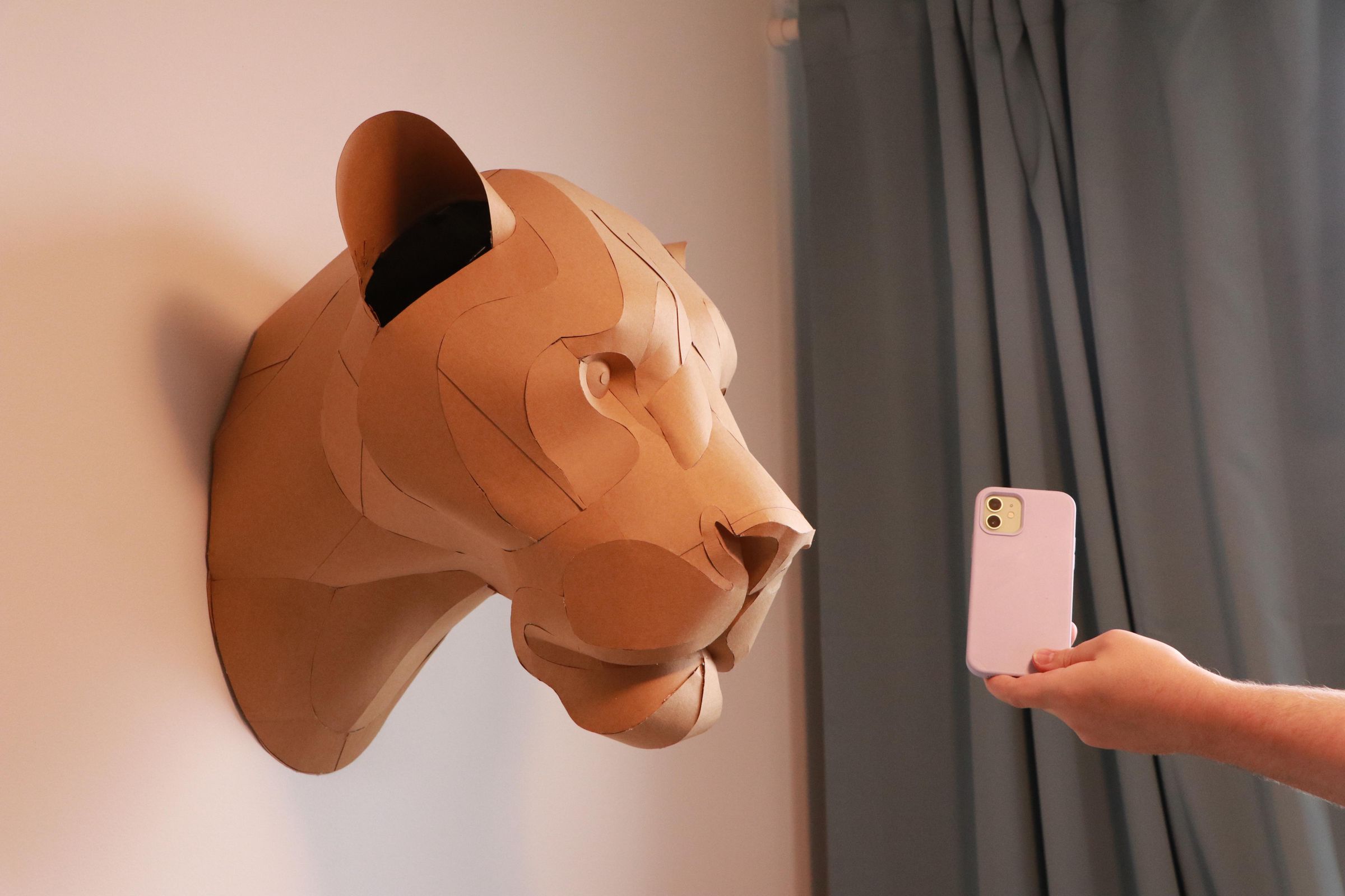 The Finished Lioness Head