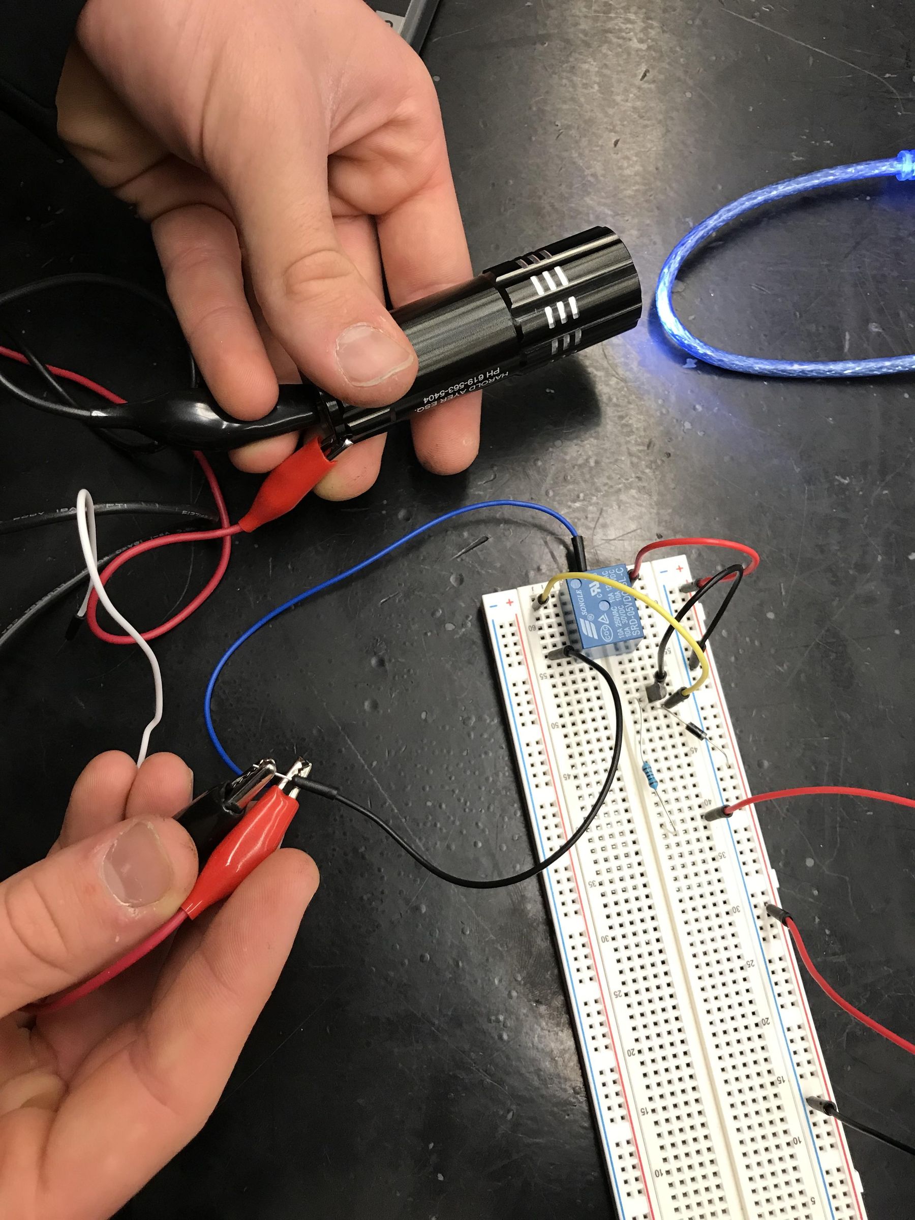 Motion Controlled Flashlight by Anica and George