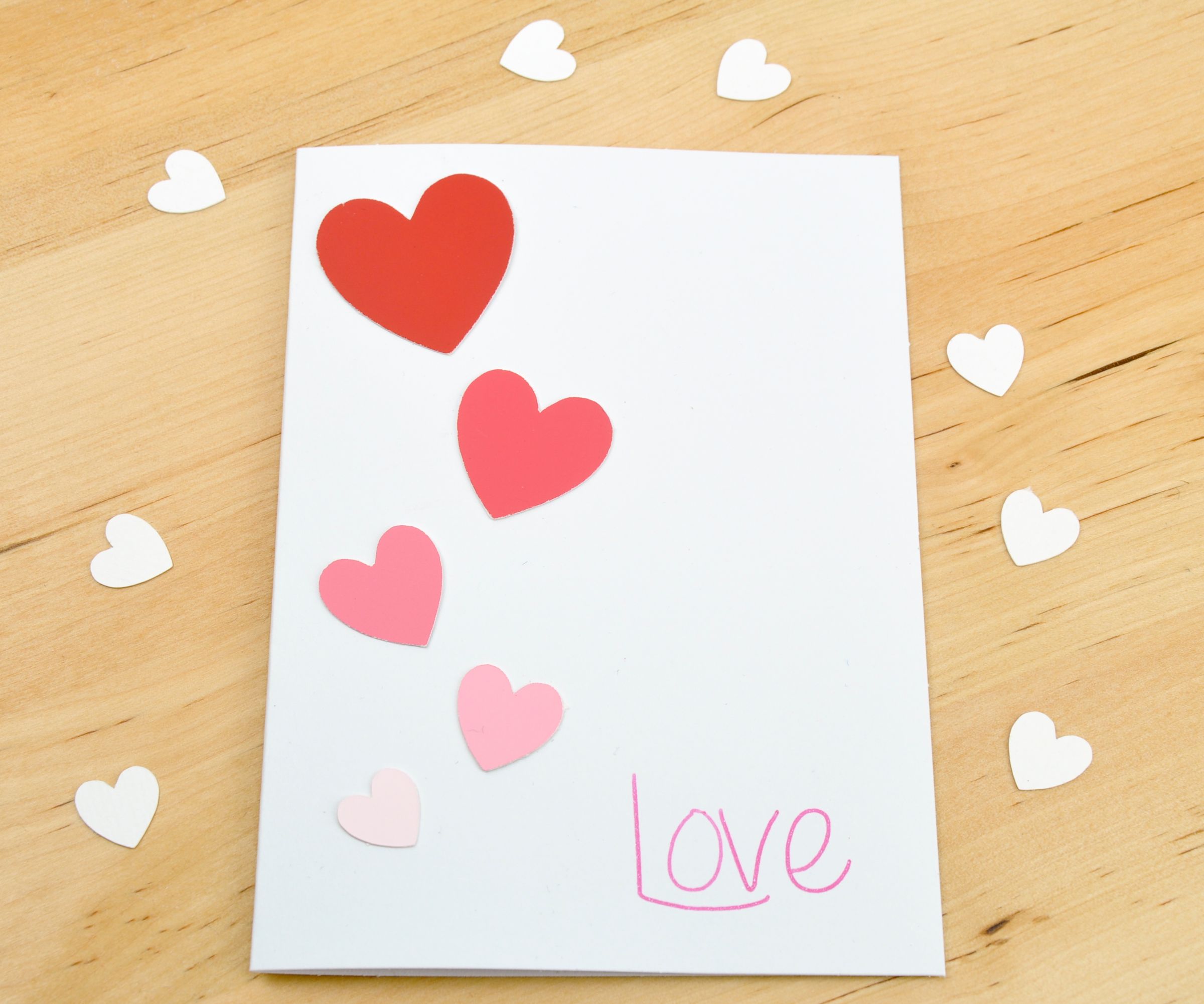 Ombre Paint Chip Valentine