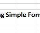 Running Simple Formulas in Excel
