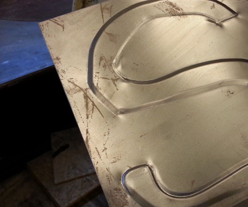 How to make a raised letter on sheet metal