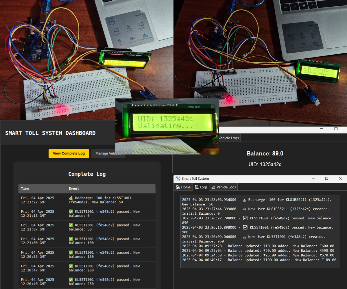 Smart Toll System With Web Integration