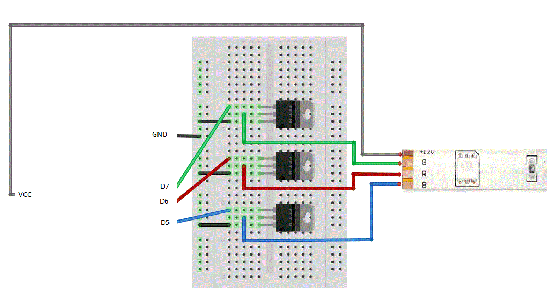Building the LED Strip Circuit