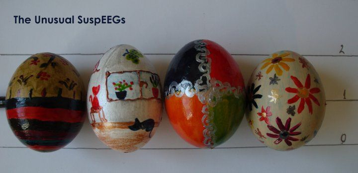 Unique Hand-drawn Easter Eggs