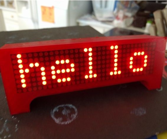 LED Marquee Scroller Wemos D1 Mini ESP8266