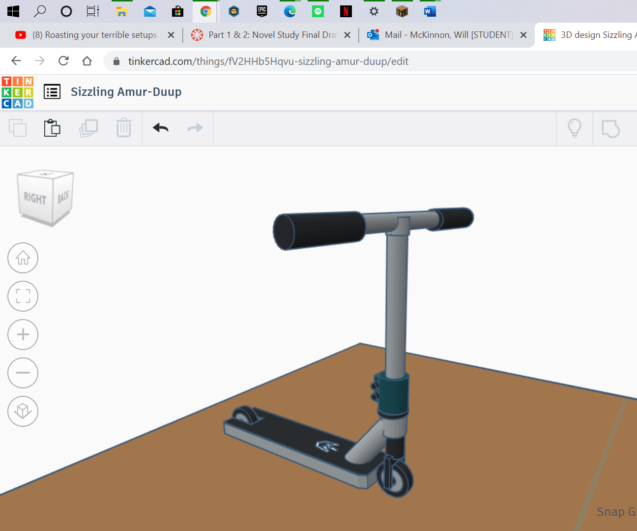 Scooter and Ramp