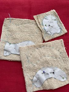Cutting the Felt and Terry Cloth Parts