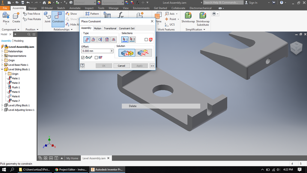 How to Make an Assembly in Inventor : 28 Steps - Instructables