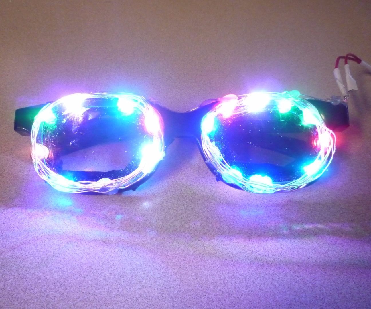DIY Color Changing Light Up Party Glasses