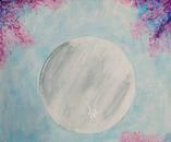 Cherry Blossoms With Moon Background