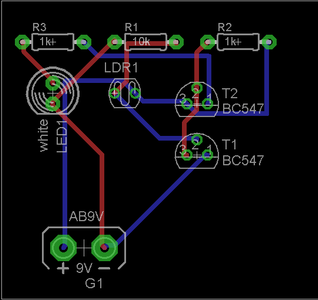 Dark Sensor Pcb Board Layout Diagram