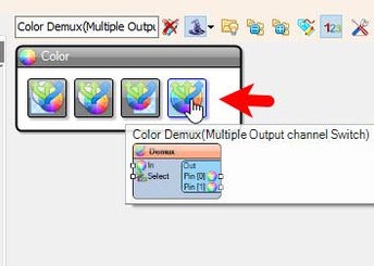 In Visuino Set Components