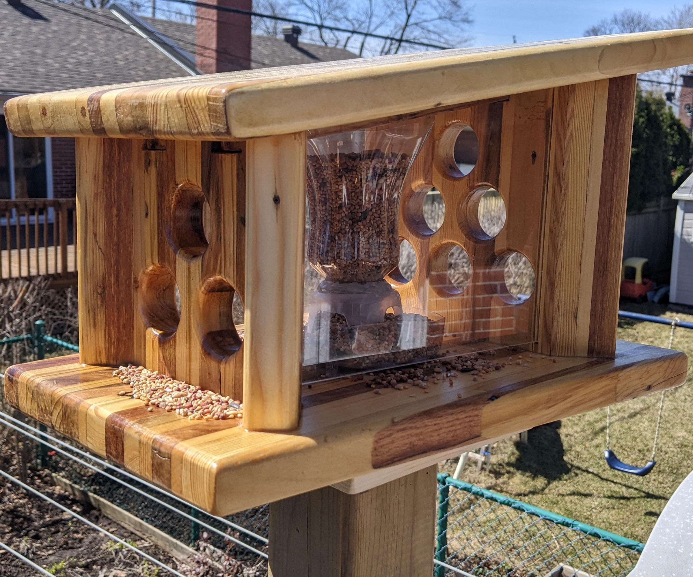 Pallet Wood Bird Feeder