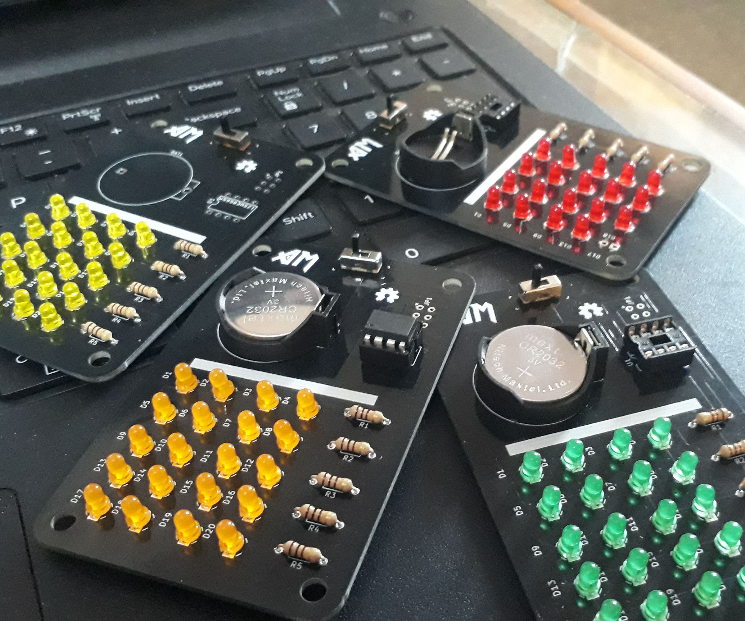 Wearable LED Matrix Display Badge