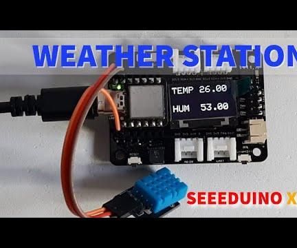Seeeduino XIAO Weather Station Using Expansion Board