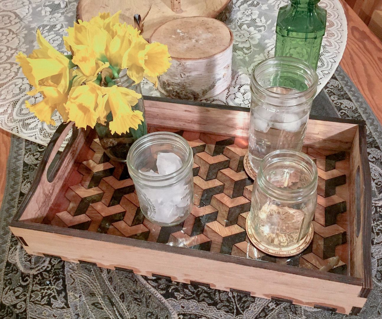 Laser Cut Drink Tray