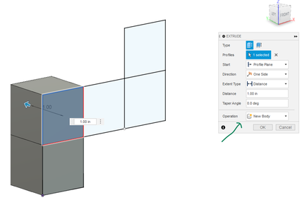 Extruding the Blocks
