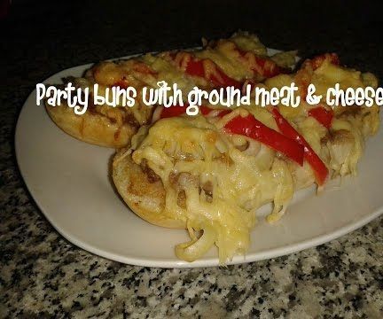 Party Buns With Ground Meat & Cheese Recipe