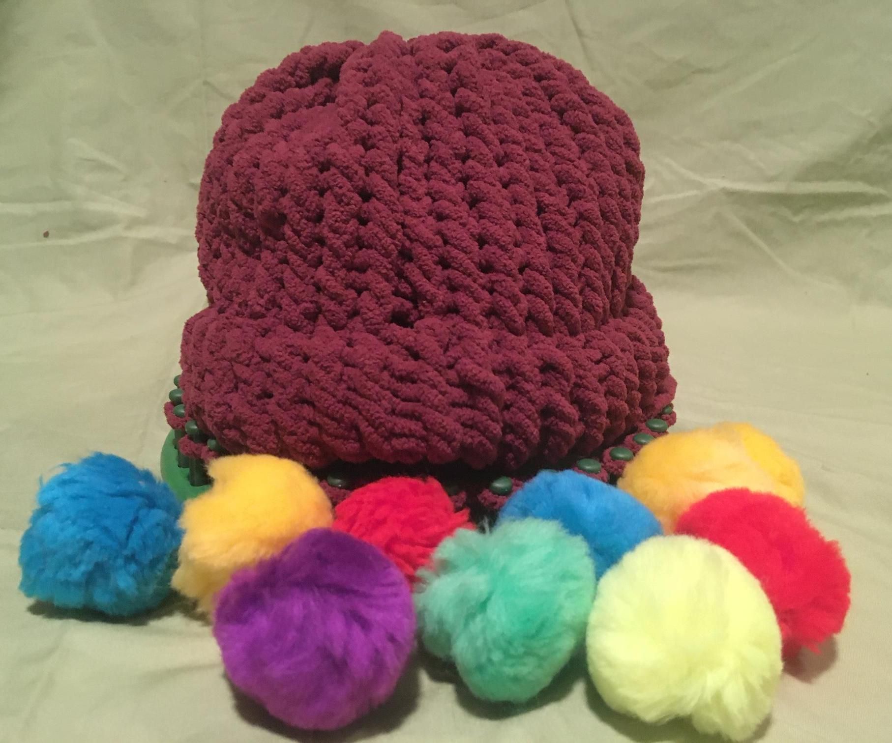 Knit Hat With a Loom