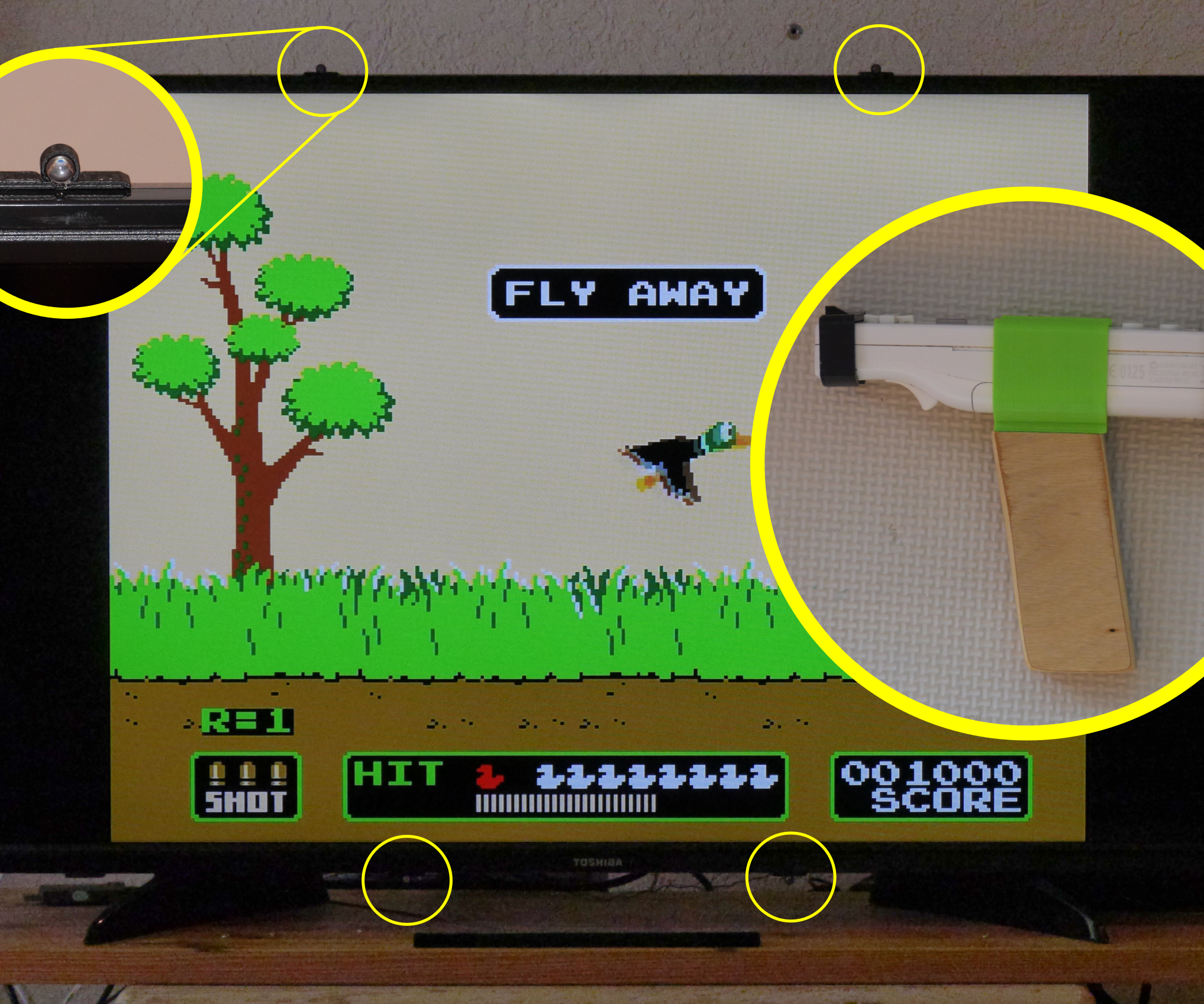 Accurate Wiimote Light Gun for Raspberry PI