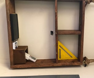 Hanging Shelf Out of Re-used Wood