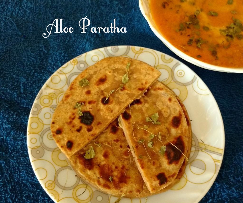 Aloo Paratha (Whole Wheat Flat Bread With Potato Filling)