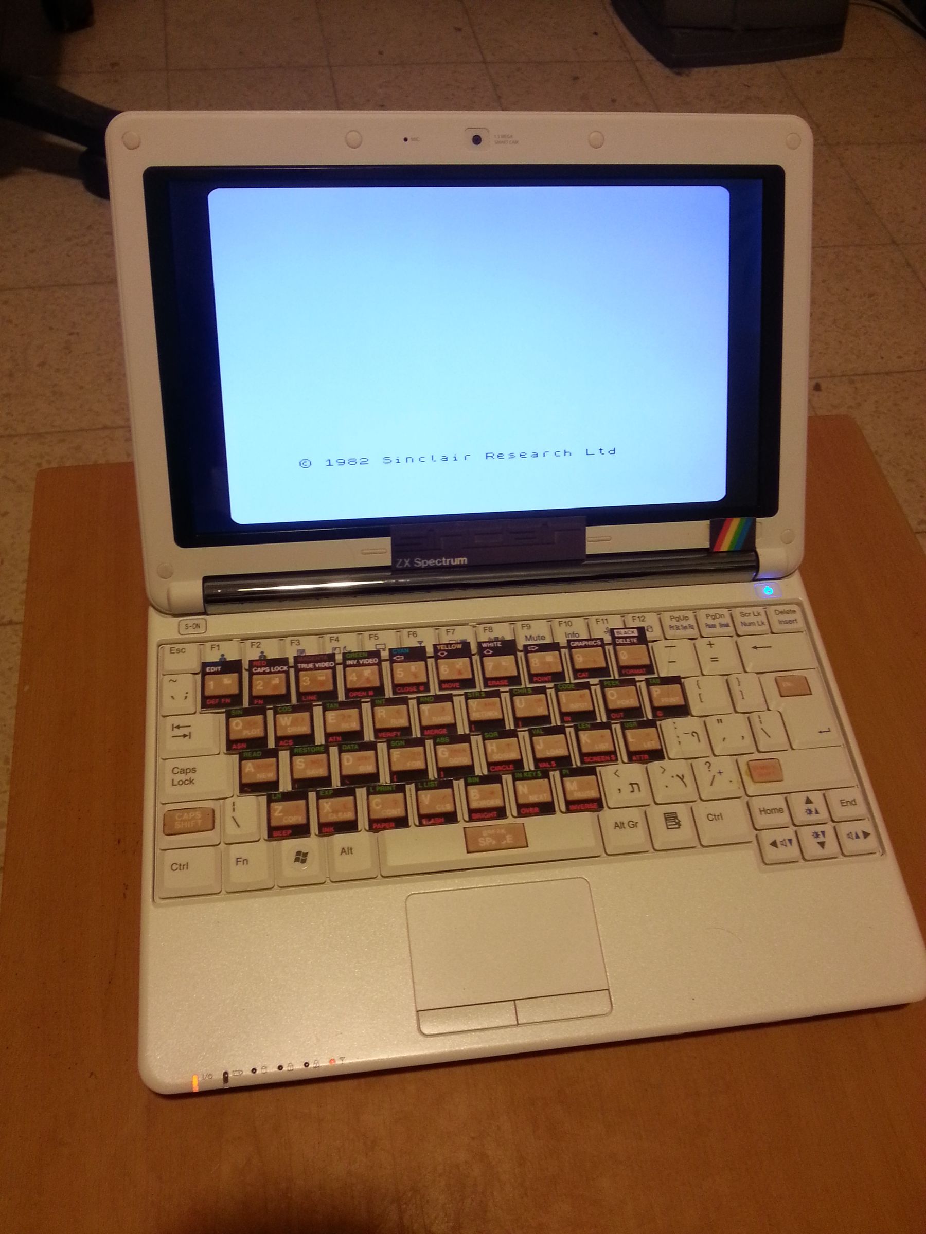 Creating a brand new ZX spectrum using a netbook pc