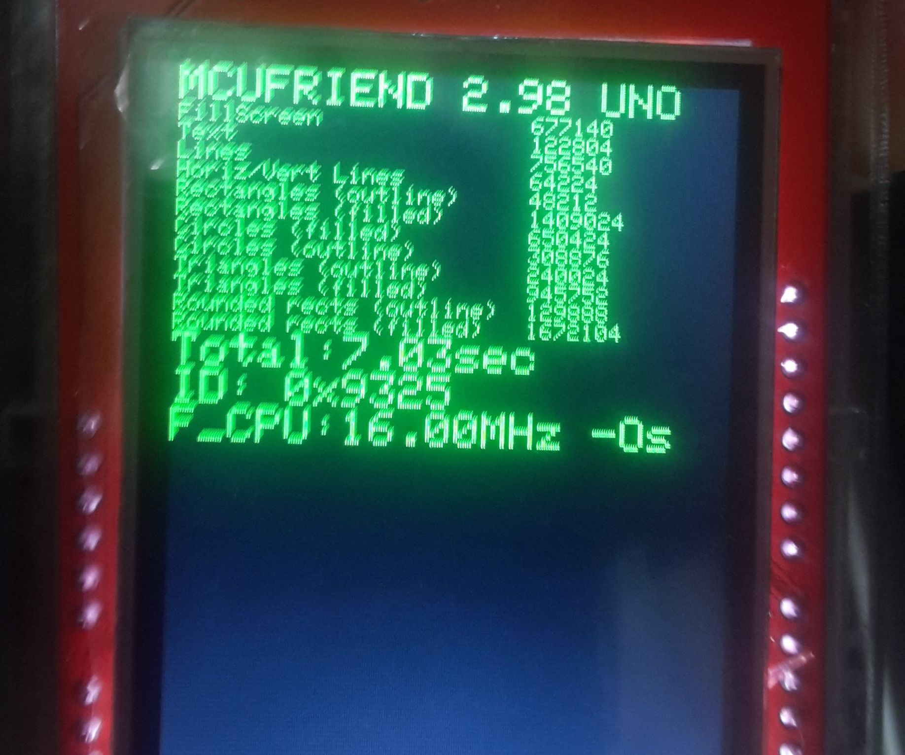 Arduino 2.4inch Tft Display Testing