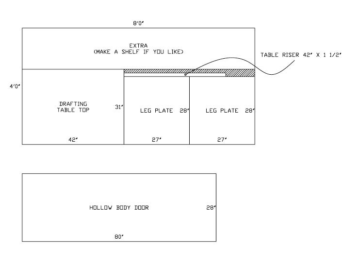 Plan Layout Table Raked Good N' Easy Drafting / Design Table : 5 Steps (with Pictures ...