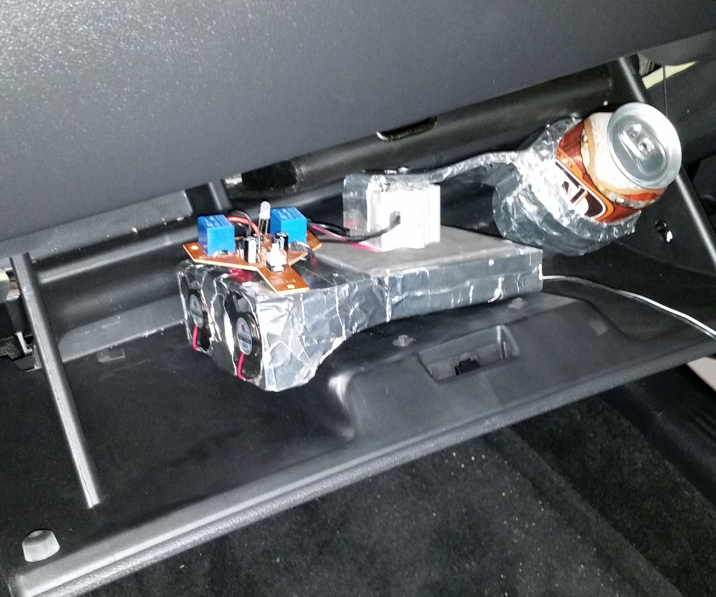 NASA Themed Can Chilling Apparatus for Your Glove Box