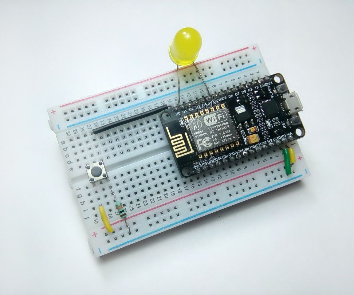 Control LED Using PushButton With NodeMCU