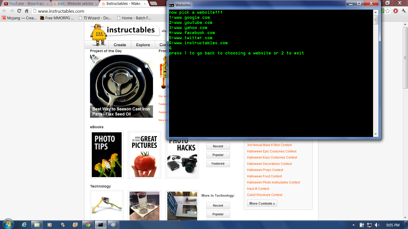 Website Selector