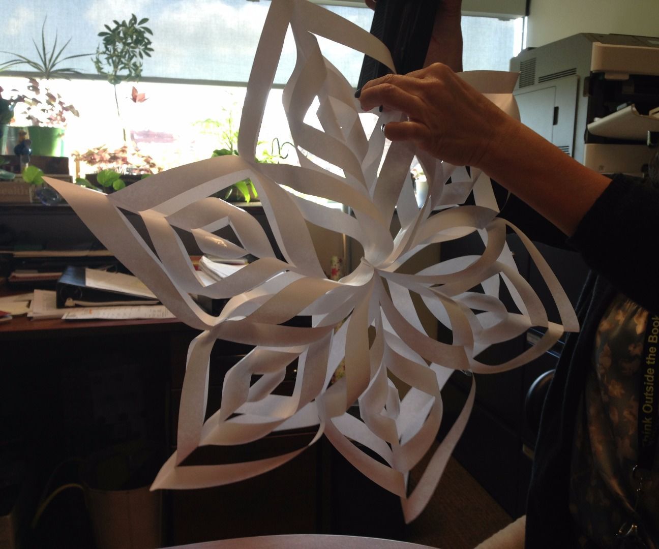 Paper Snowflake Wreath