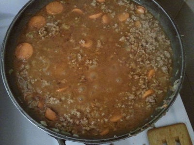 Making the Mince (ground Beef) Filling