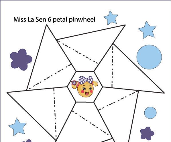 Miss La Sen 6 Petal Pinwheel