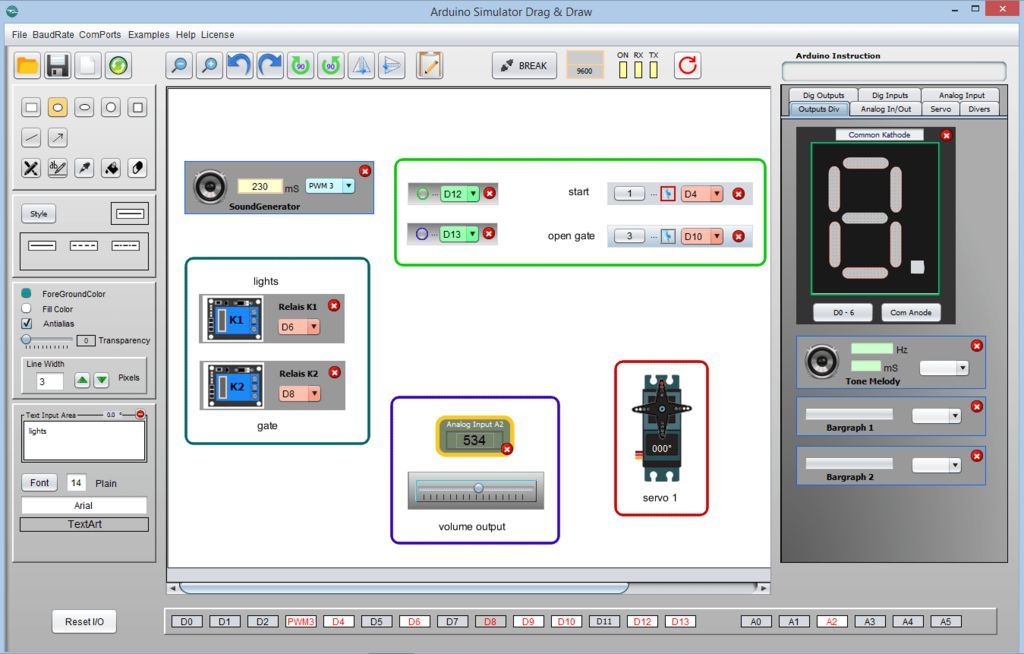 How to Simulate a Project on the Arduino IO Simulator | Trybotics