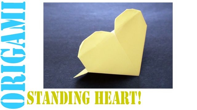 How to Make an Origami Valentine's Day Standing Heart!