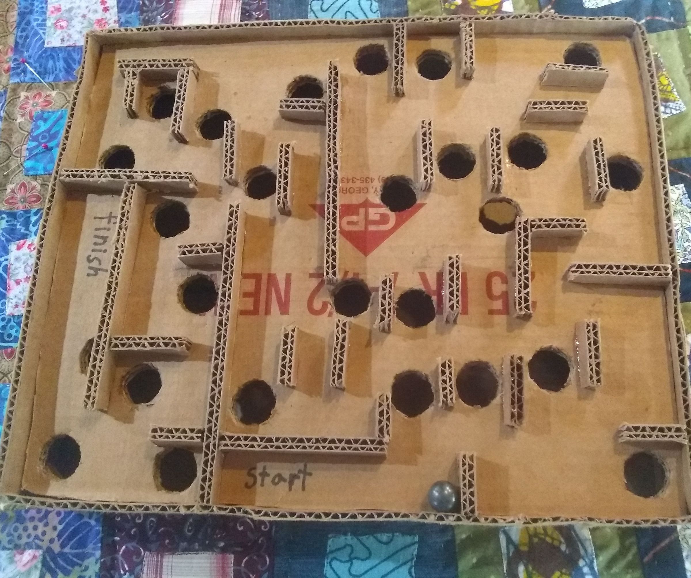 How to Make a Cardboard Marble Labyrinth 