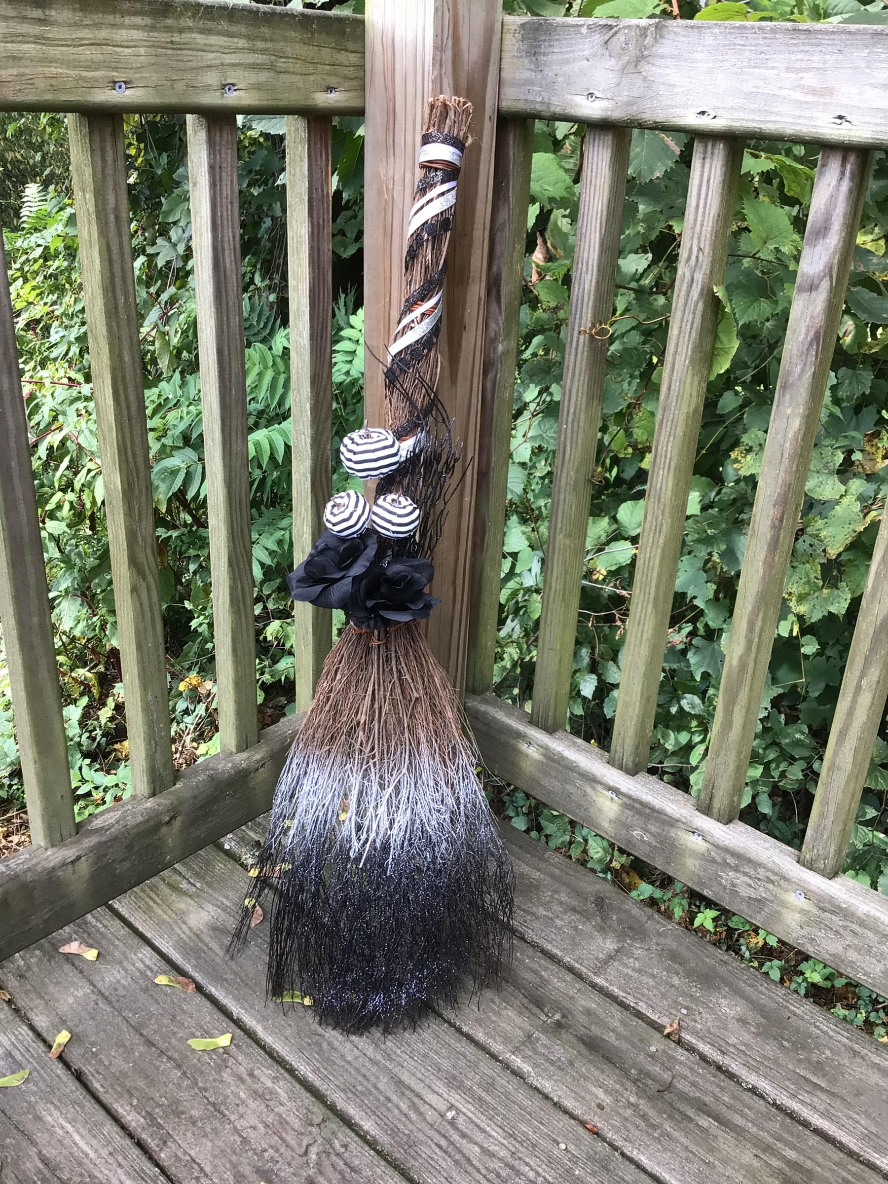 Halloween Broom Decoration 5 Steps Instructables