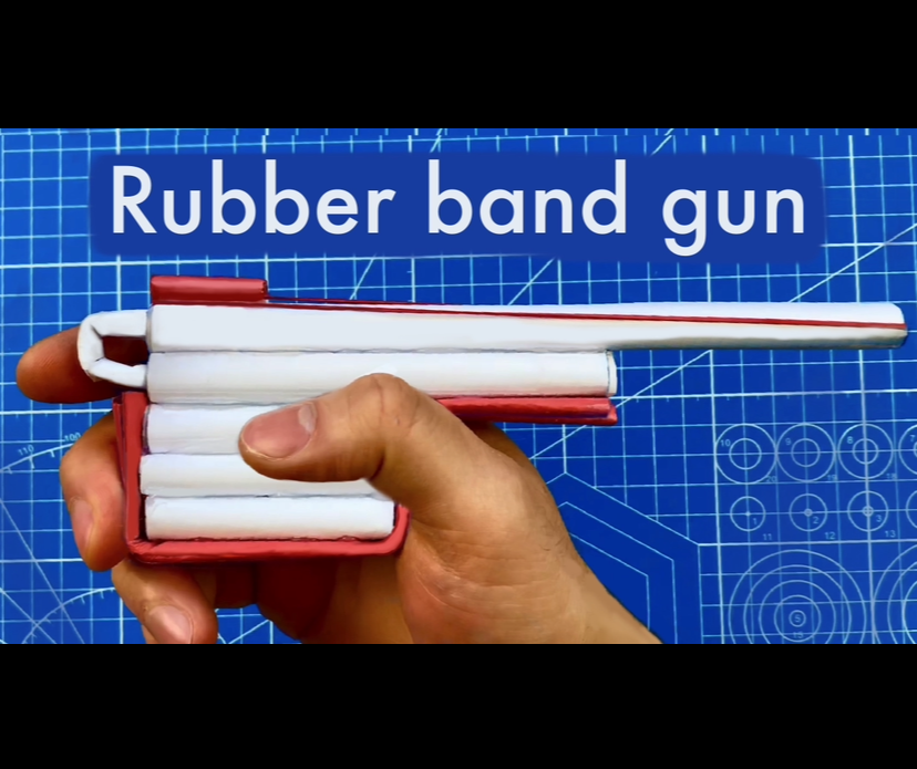 Powerful Rubber Band Gun Made From Paper : 10 Steps - Instructables