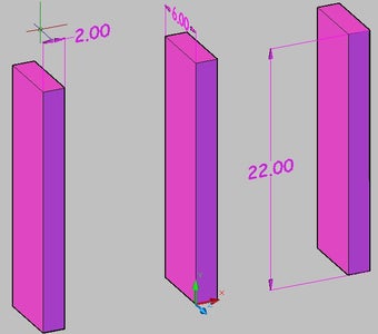 2x6 Cut Dimensions in CAD