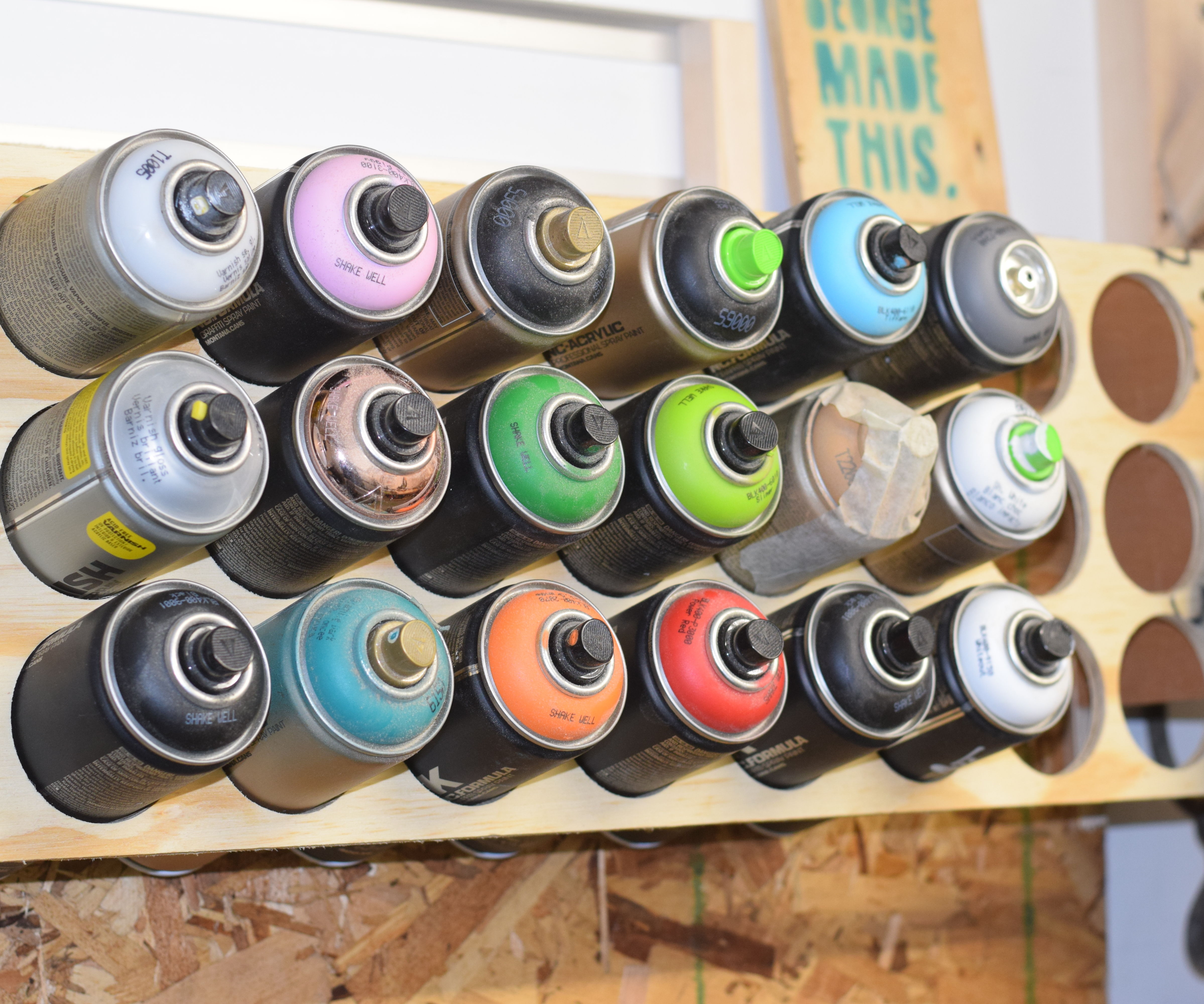 Simple Spray Paint Wall Storage 6 Steps Instructables FOZKS8GJSIUO81M