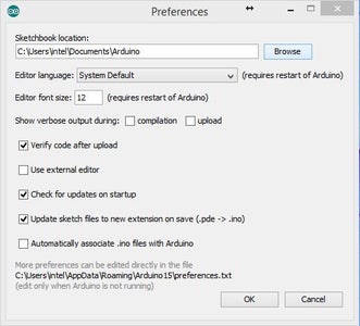 Adding SketchBook to Arduino IDE