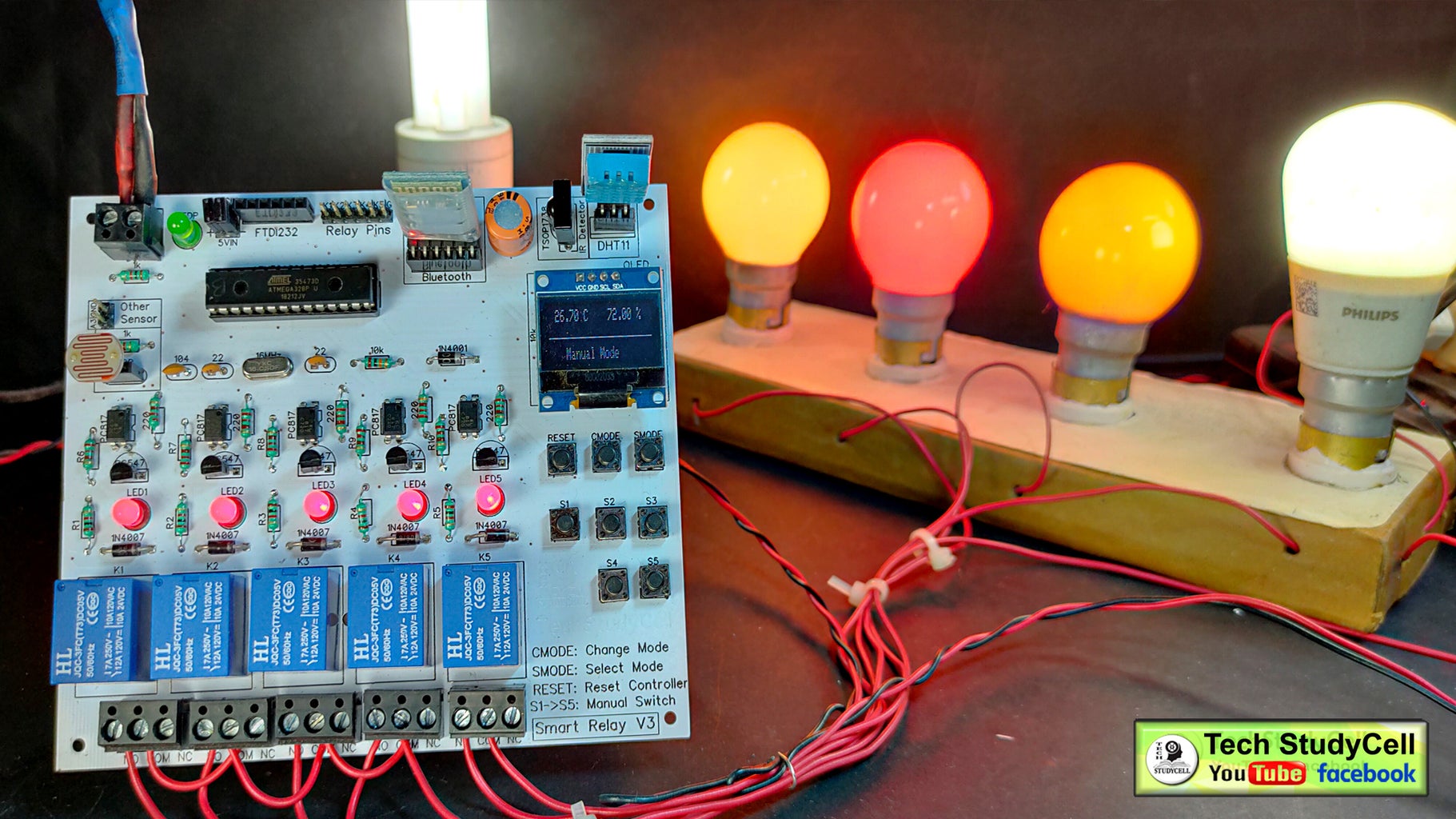 How to Make Smart Home Using Arduino Control Relay Module Circuit Diagram