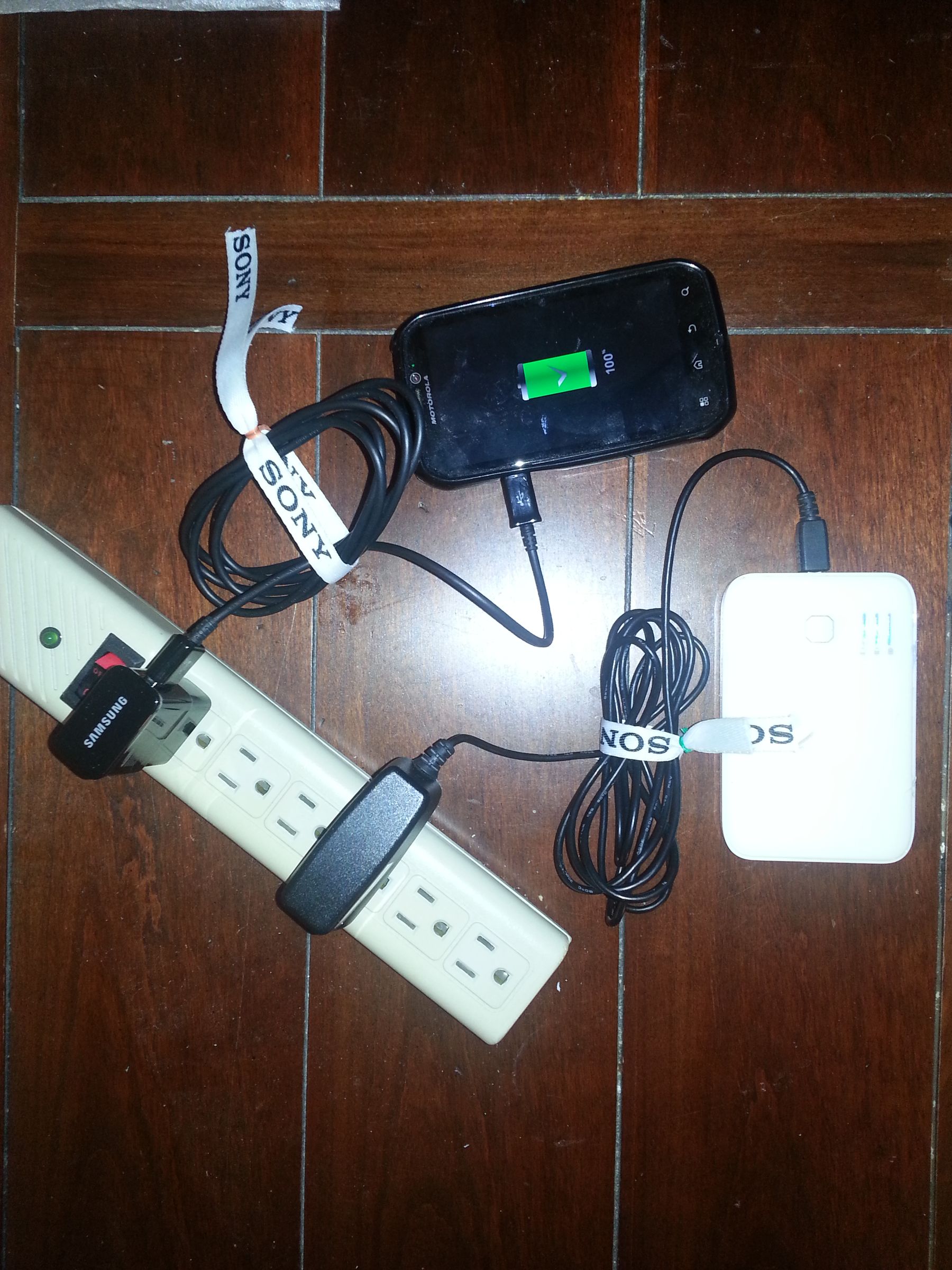 Smart Recycling: Twisty Tie + Lanyard = Charging Cable Wire Management Tie.  Like It for TechShop!