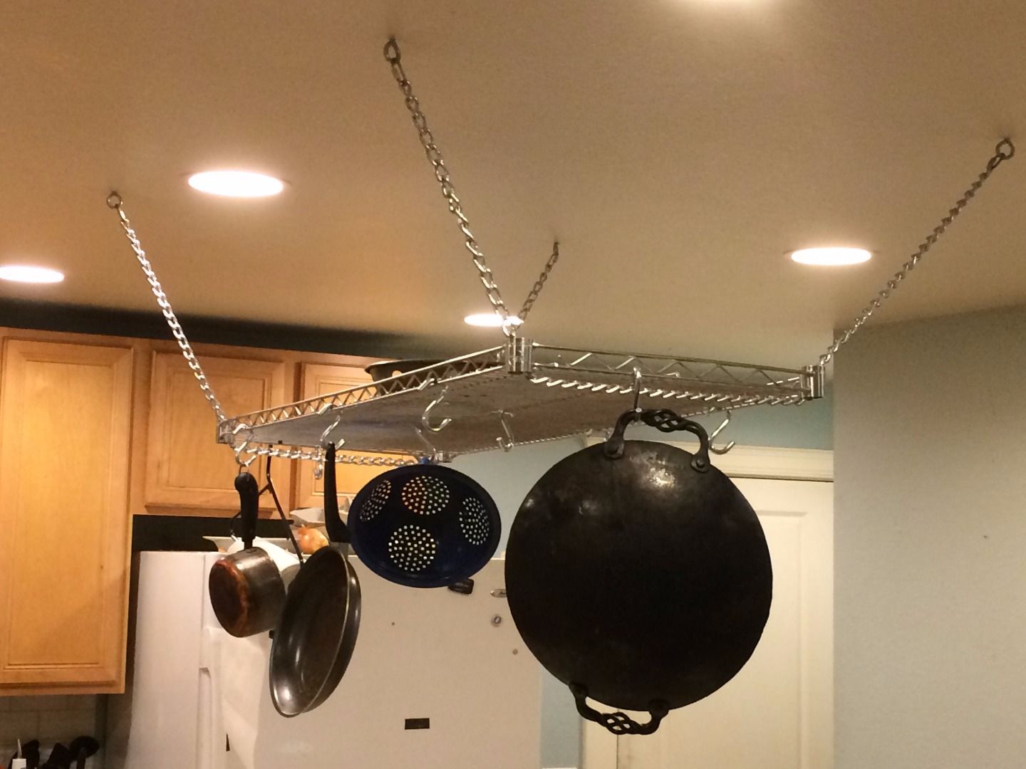 Kitchen Shelf Pot Rack - Instructables