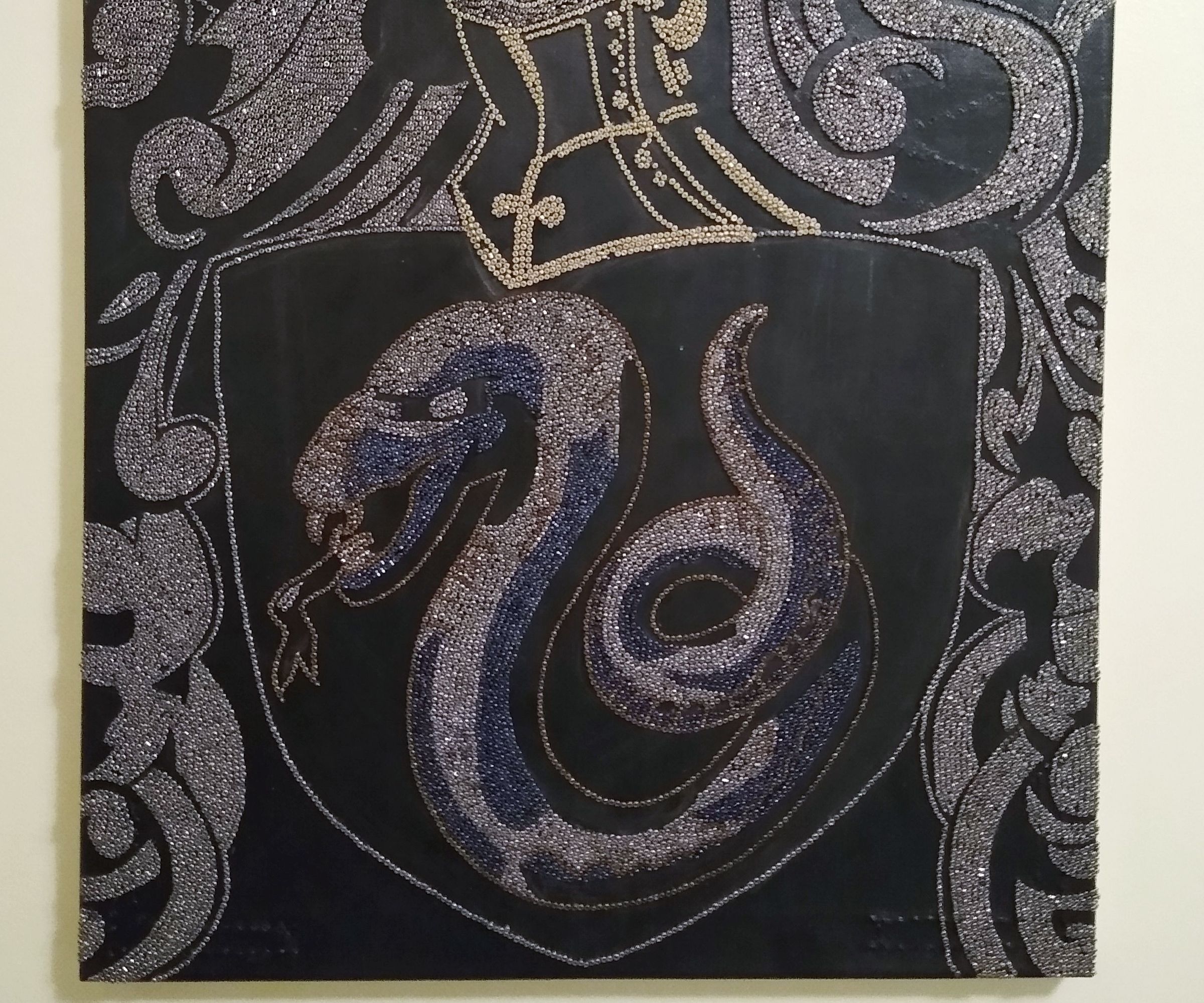 Slytherin Bead Art 
