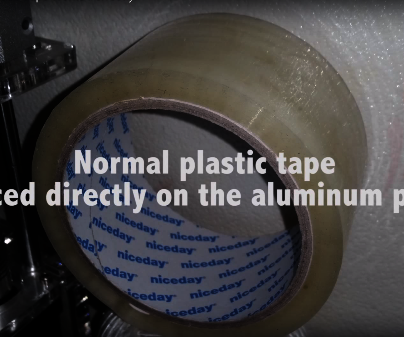 Cheap Plastic Tape for Heated Bed Works Perfectly!