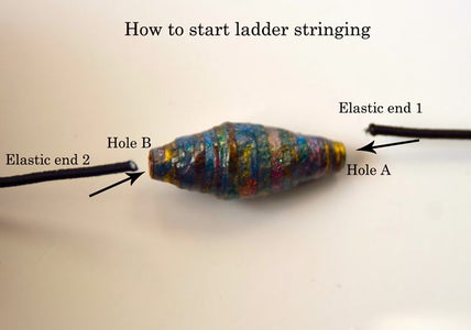 How to Ladder String the Beads